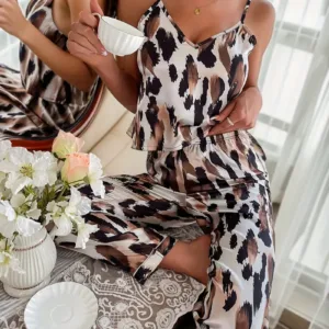 Women's Set Floral Pajama Two-Piece Set