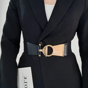 New Must have elastic belt with golden ring Anchor