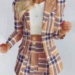 Khaki plaid