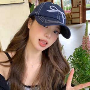 Bowknot Peaked Cap Female Cowboy Sun Protection Baseball Cap